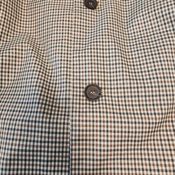 Vince Camuto Mini Check Raincoat โ Medium & Large - Picture 2 of 8